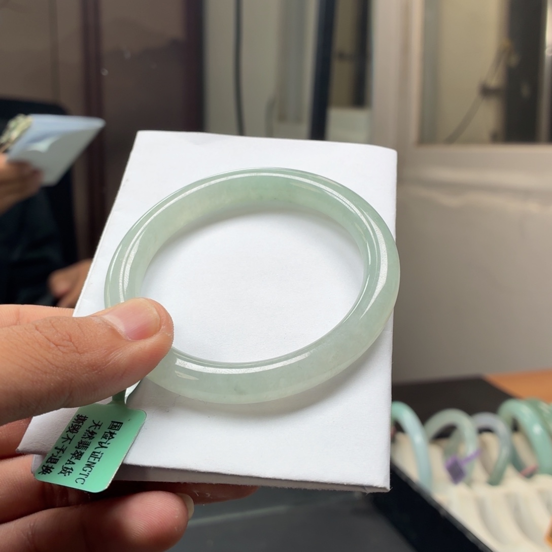 翡翠未镶嵌手镯翡翠手镯5号