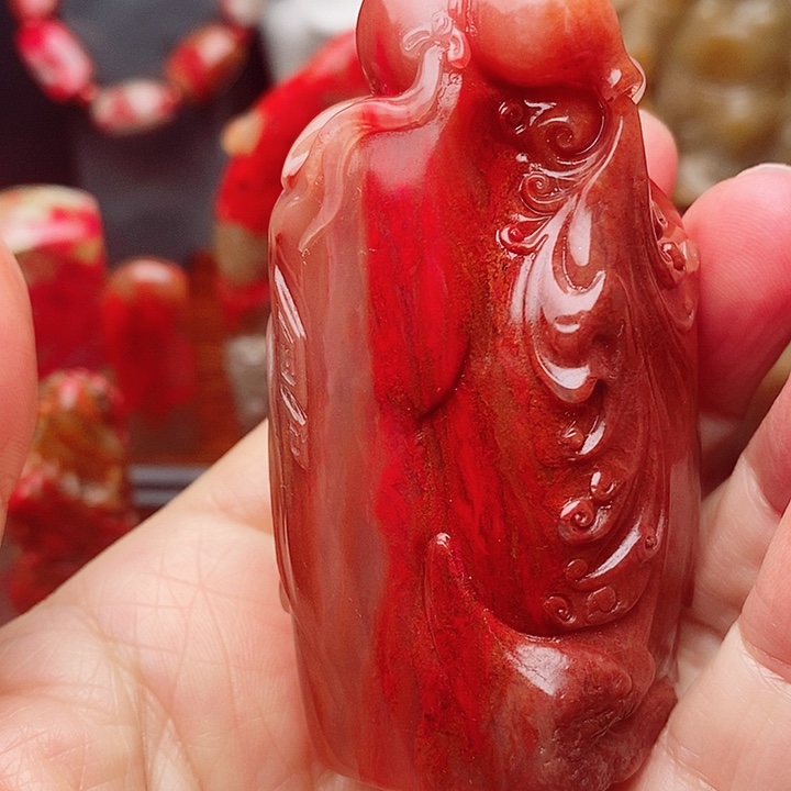 昌化鸡血石信****）昌化鸡血石