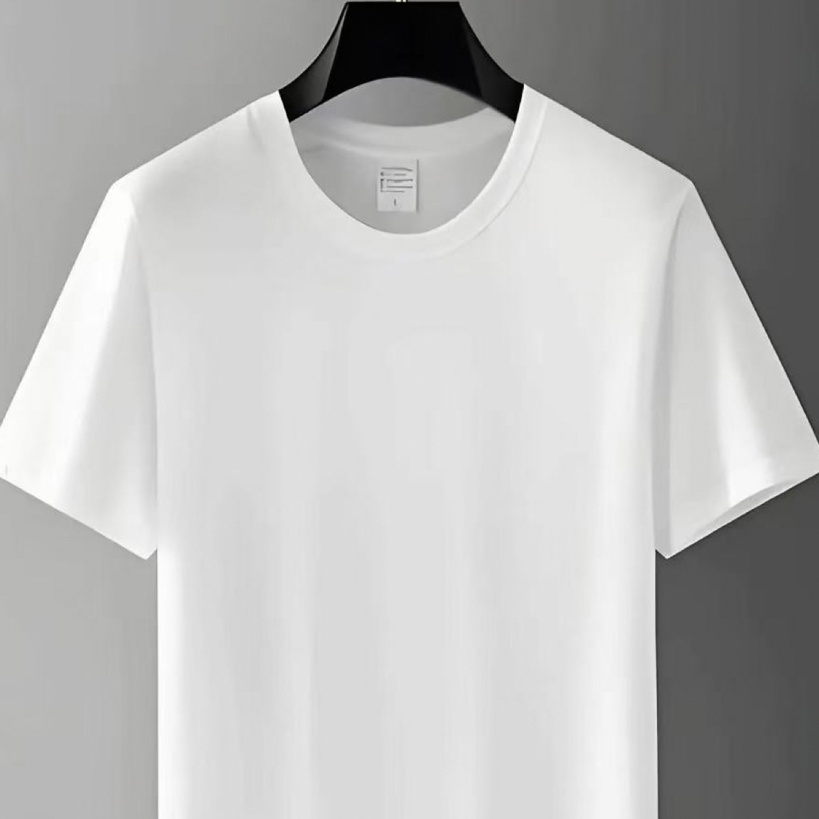 免烫常规圆领纯色夏季短袖T恤男款男装修身印花运动男士夏装时尚