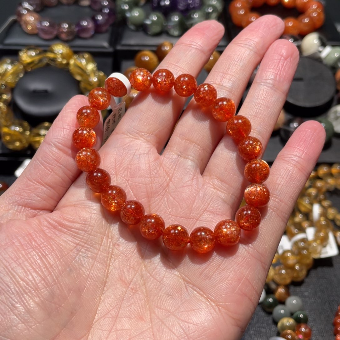 日光石手链未镶嵌婉*金太阳8.5mm