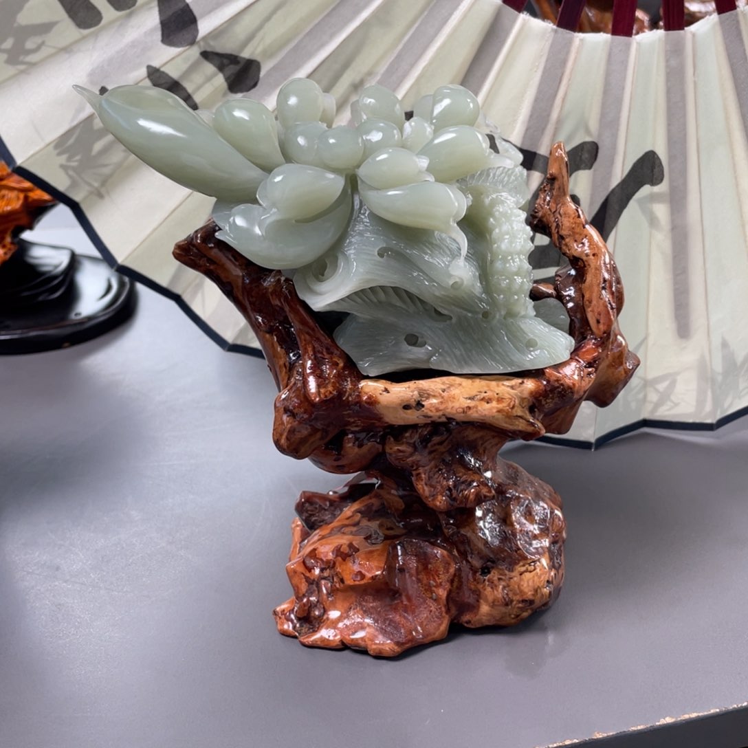 和田玉未镶嵌摆件