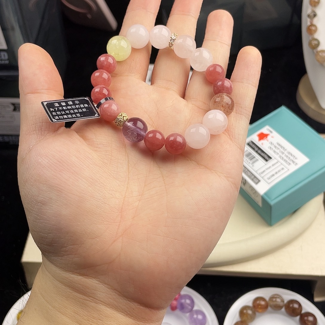 水晶手链银S925镶嵌