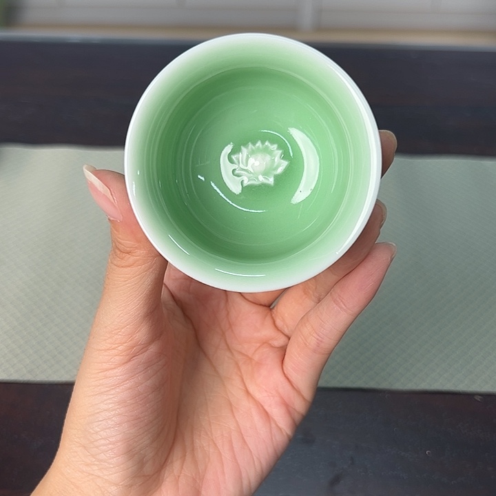 龙泉云间青瓷小米茶器