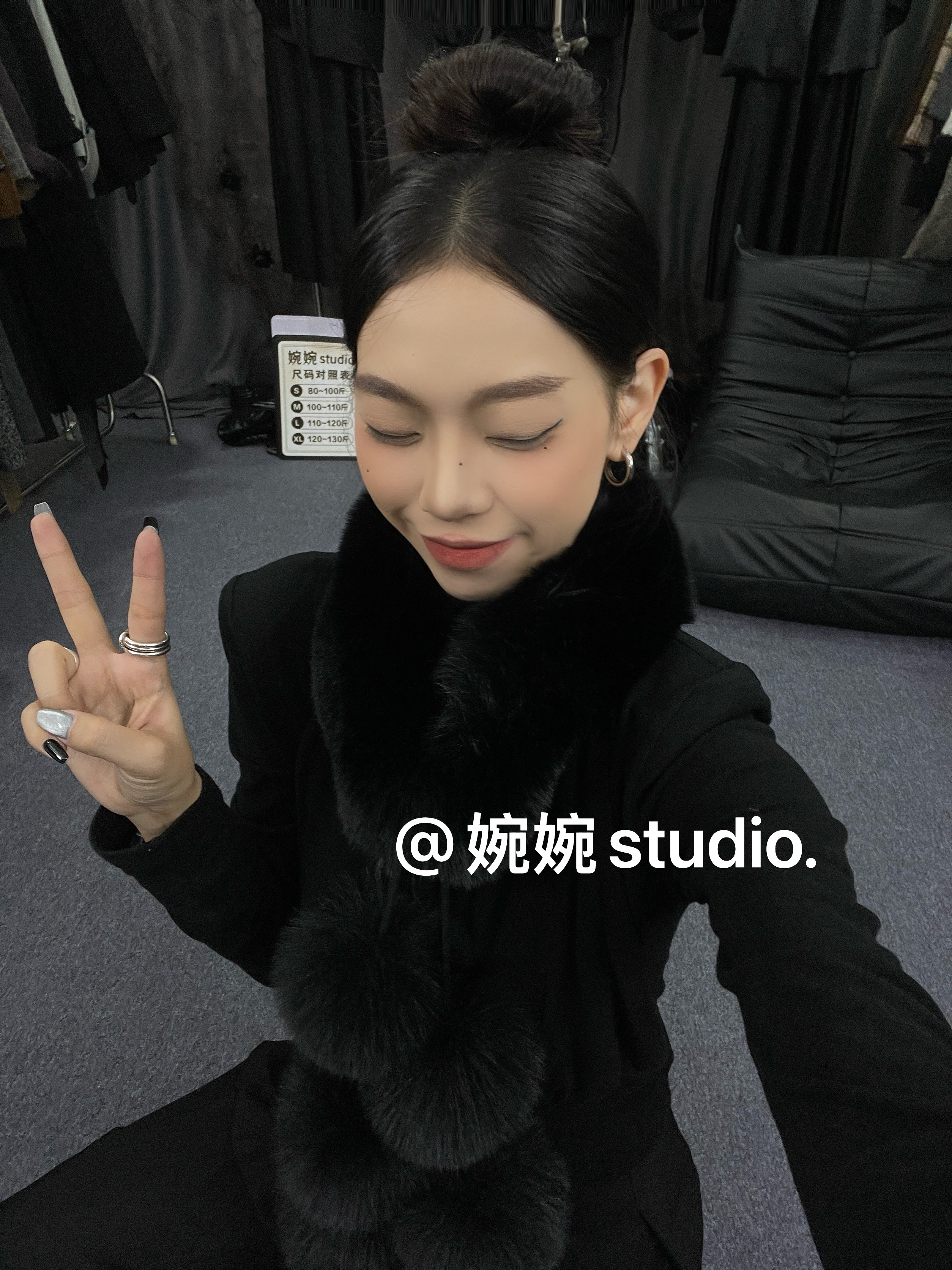 【婉婉studio】法式不掉色纯色常规款保暖围巾毛绒冬季围脖网红女款