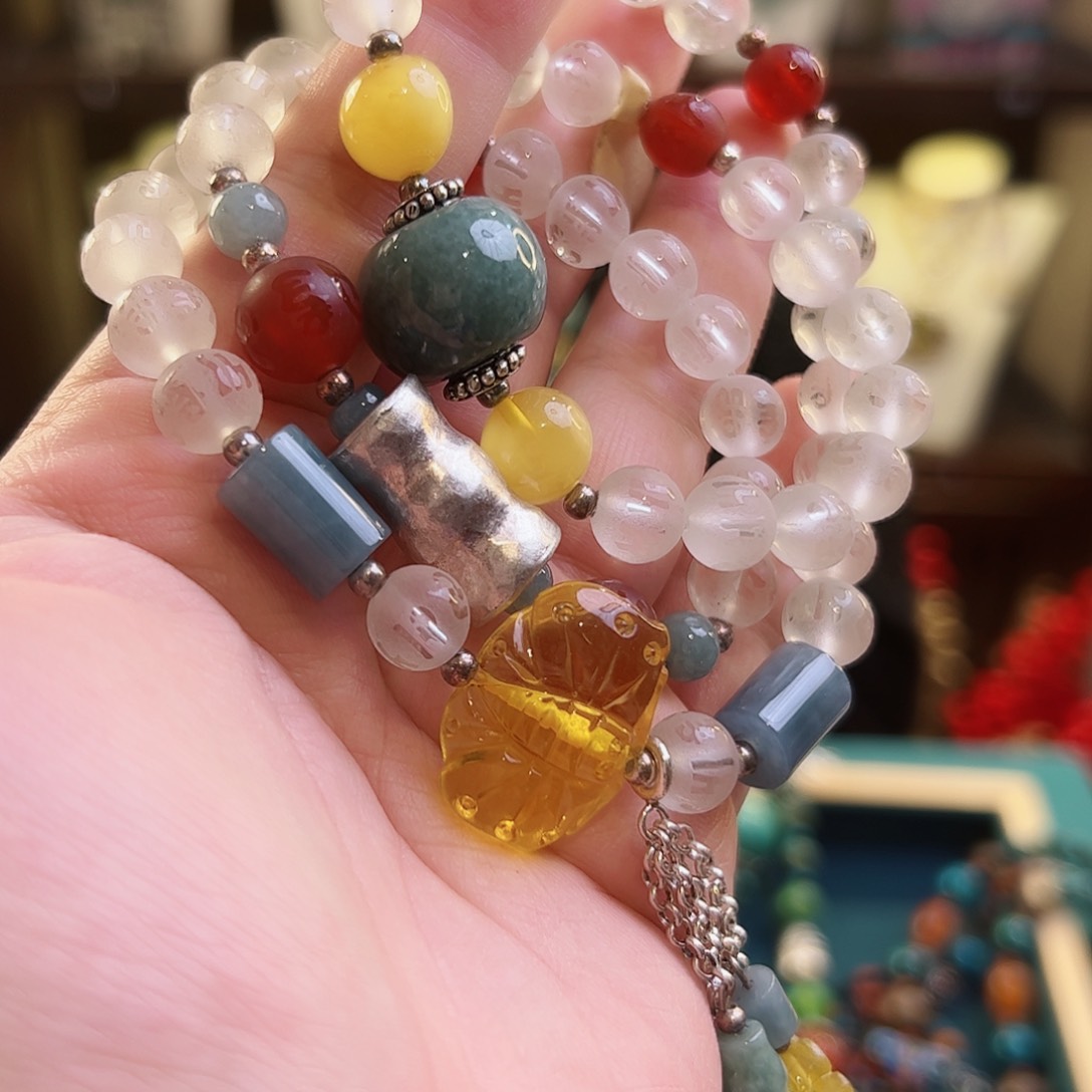 翡翠手链未镶嵌古风