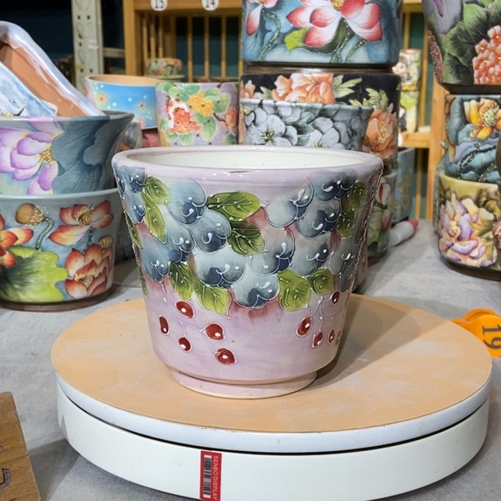 红陶景德镇艺术手绘作品