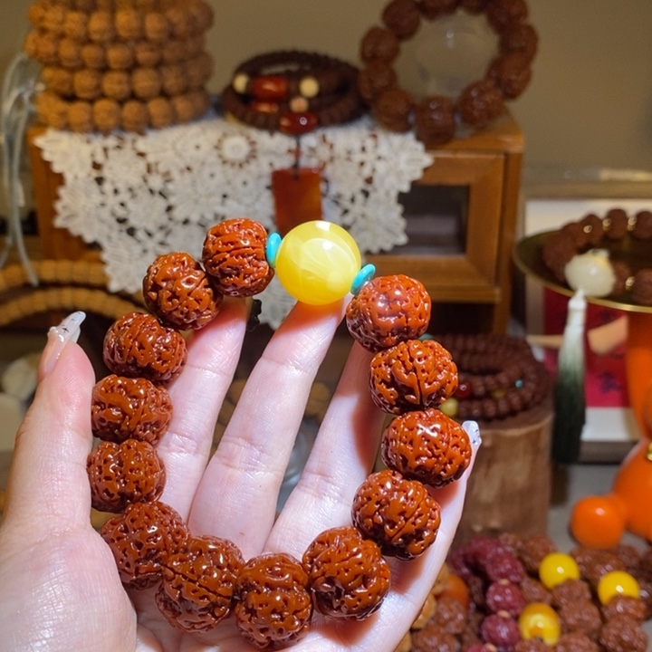 贺***,手串金刚菩提205玉华矮桩满肉一物