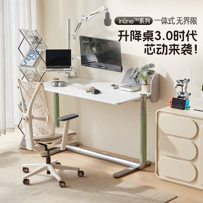 智芯芯动桌双电机智能电动升降桌家用书桌电脑桌学习办公电竞桌子