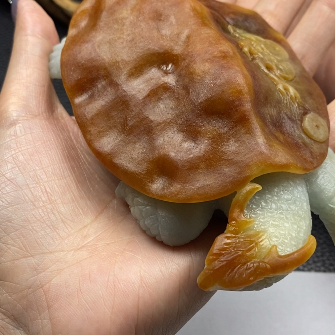 八***財定制翡翠未镶嵌龙龟