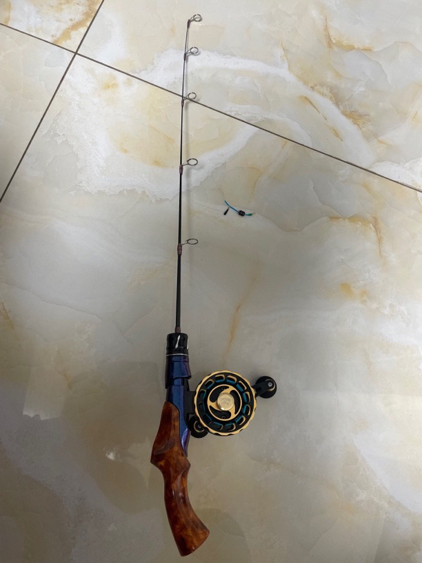 枪把好线冰钓套装全套，微铅轮60摇把随机发、干稍长度40