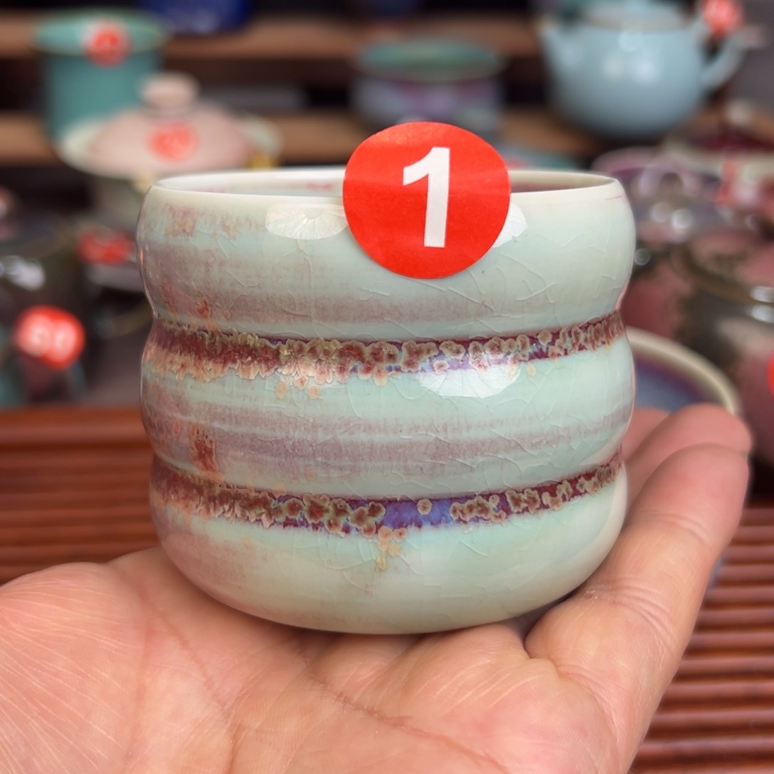 手工制作钧窑茶器