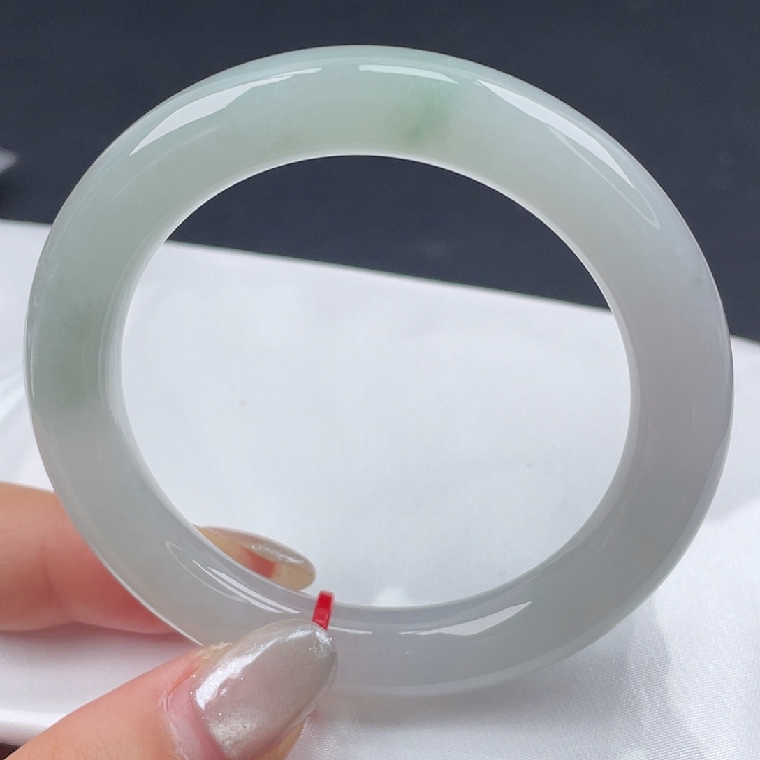 翡翠未镶嵌手镯53圆条