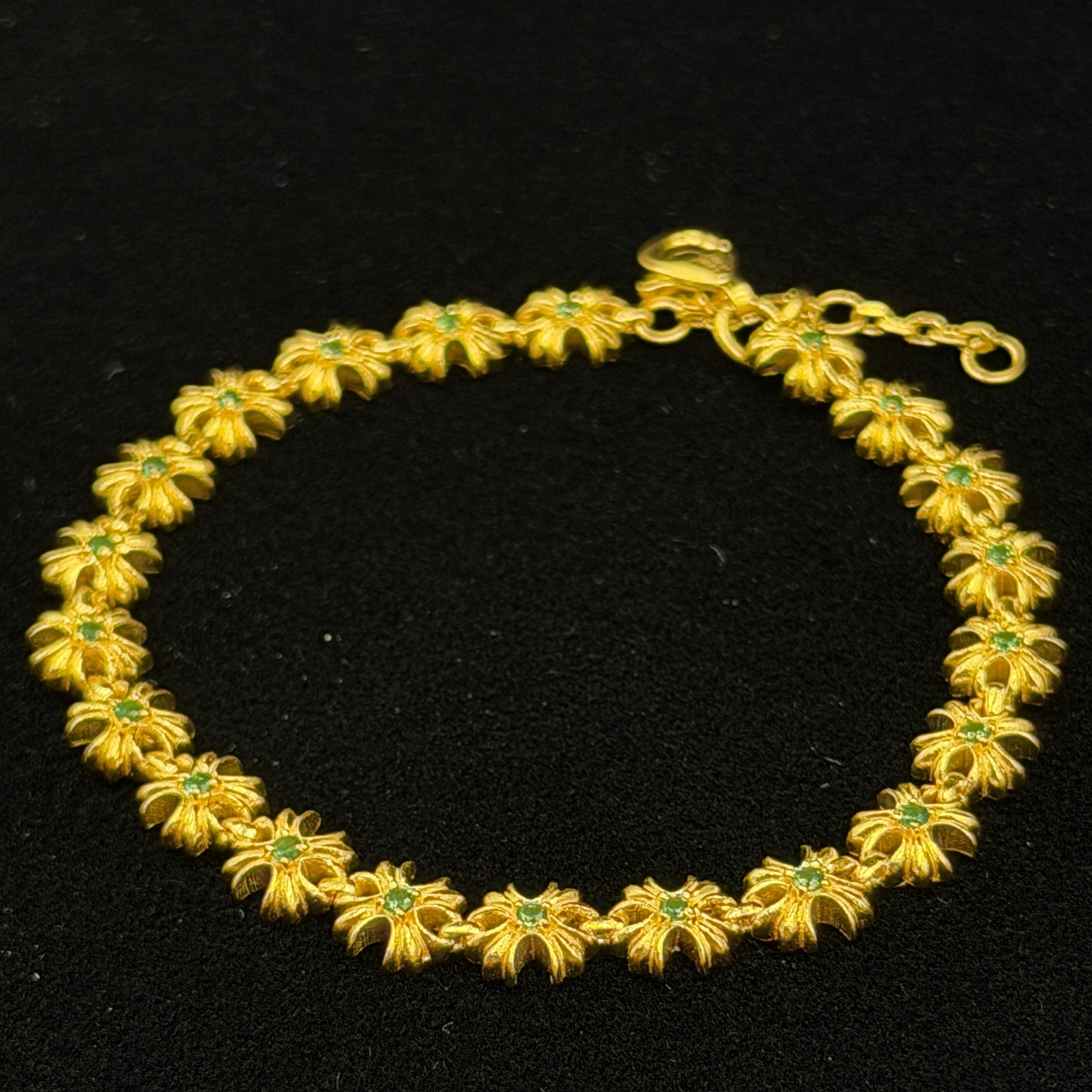 黄金足金999【】镶嵌款手链黄金首饰