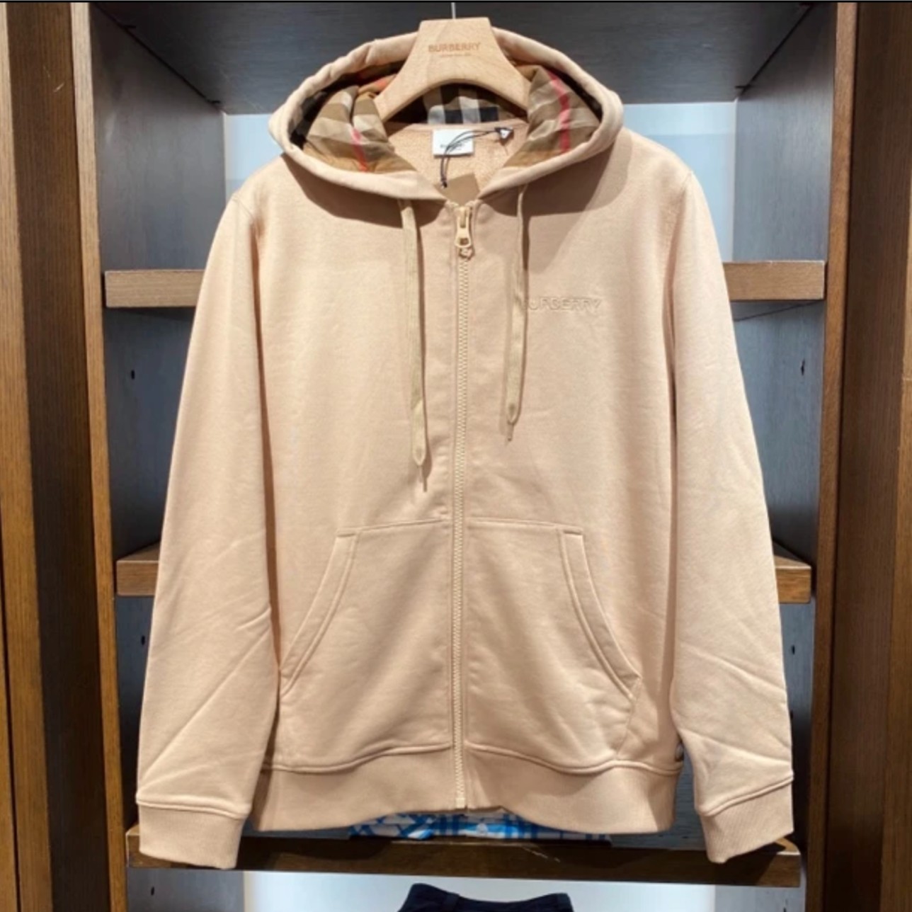 BURBERRY/博柏利FW24 时尚休闲经典刺绣Logo连帽长袖卫衣 男款