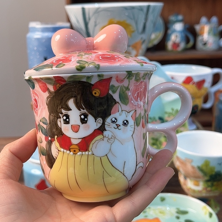 陶景德镇釉下手绘陶瓷 