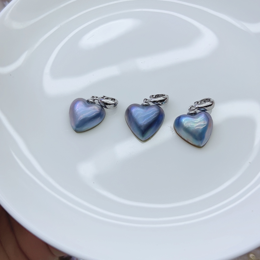 淡水珍珠银S925镶嵌耳饰