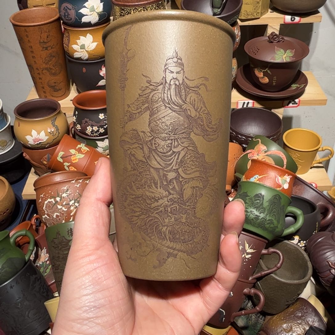 紫砂茶杯宜兴紫砂主人杯