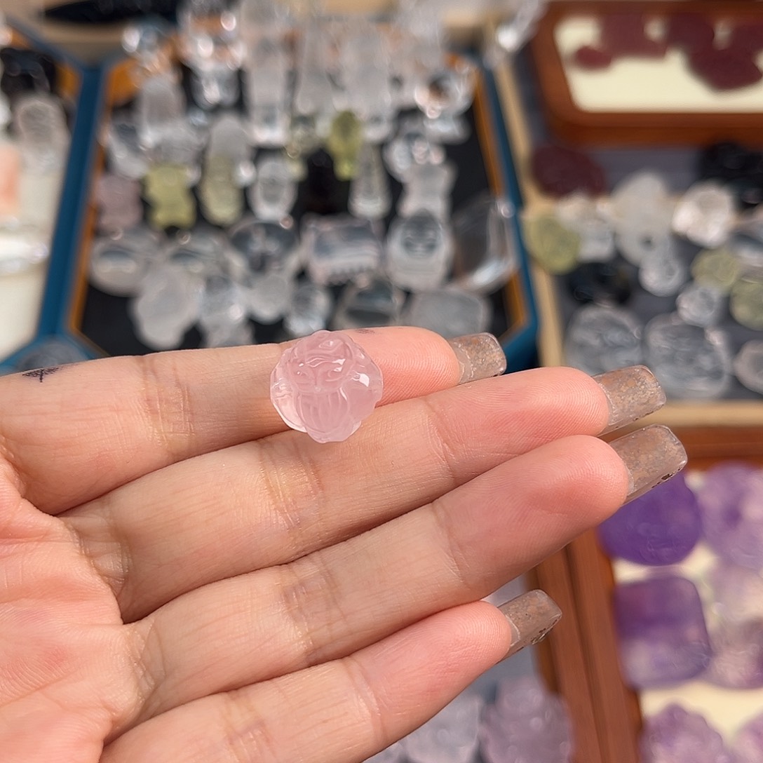 水晶珠宝半成品未镶嵌知****水59