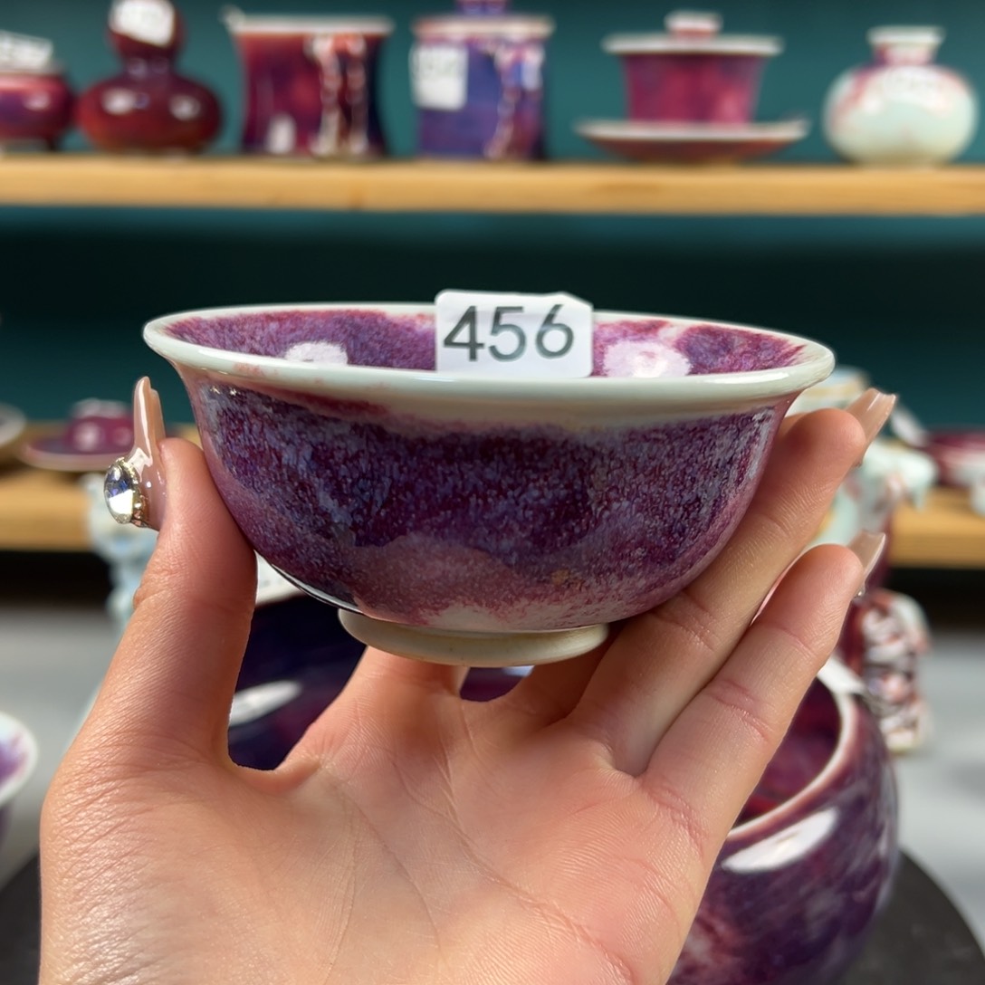 瓷片微瑕主人杯纯手工