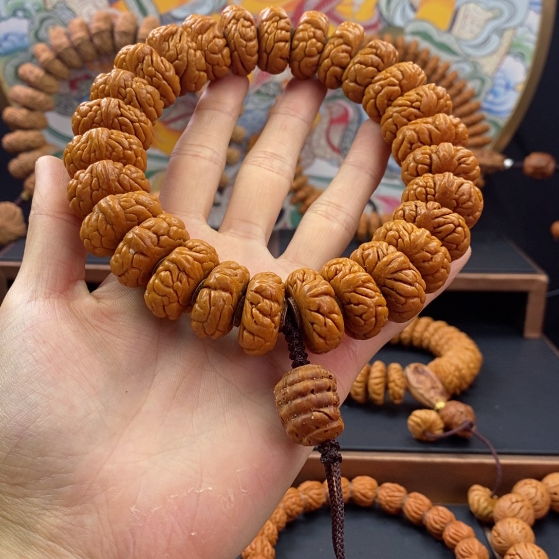 桃核手串龙纹桃核矮霸