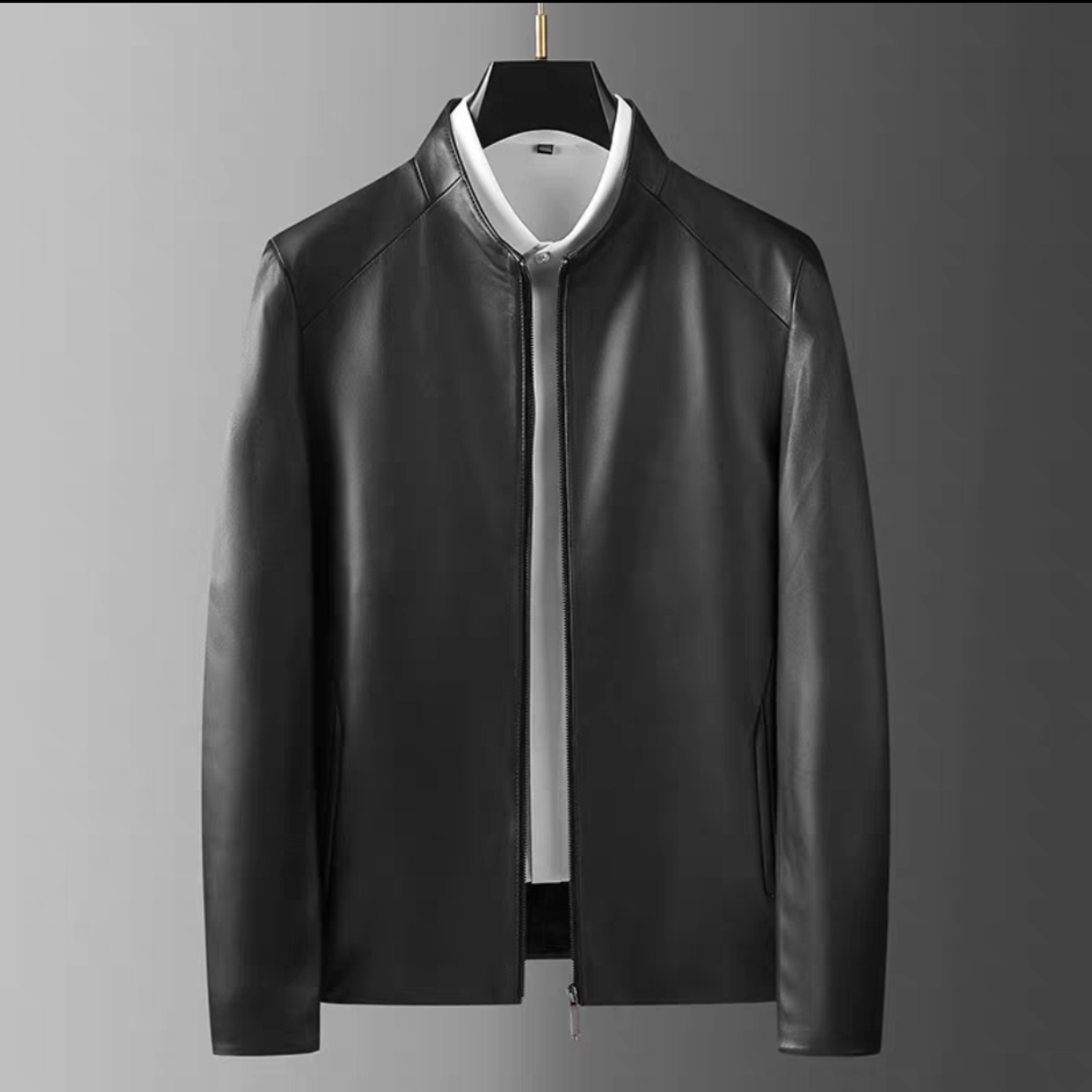 JONY619男士皮衣休闲时尚百搭真皮皮衣外套【直播间链接】