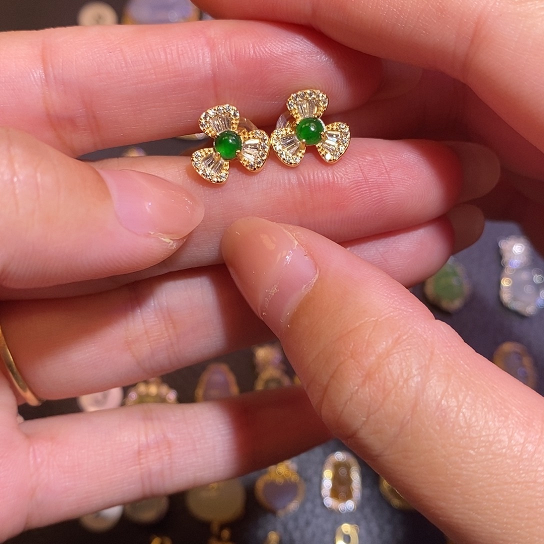 翡翠银S925镶嵌项链