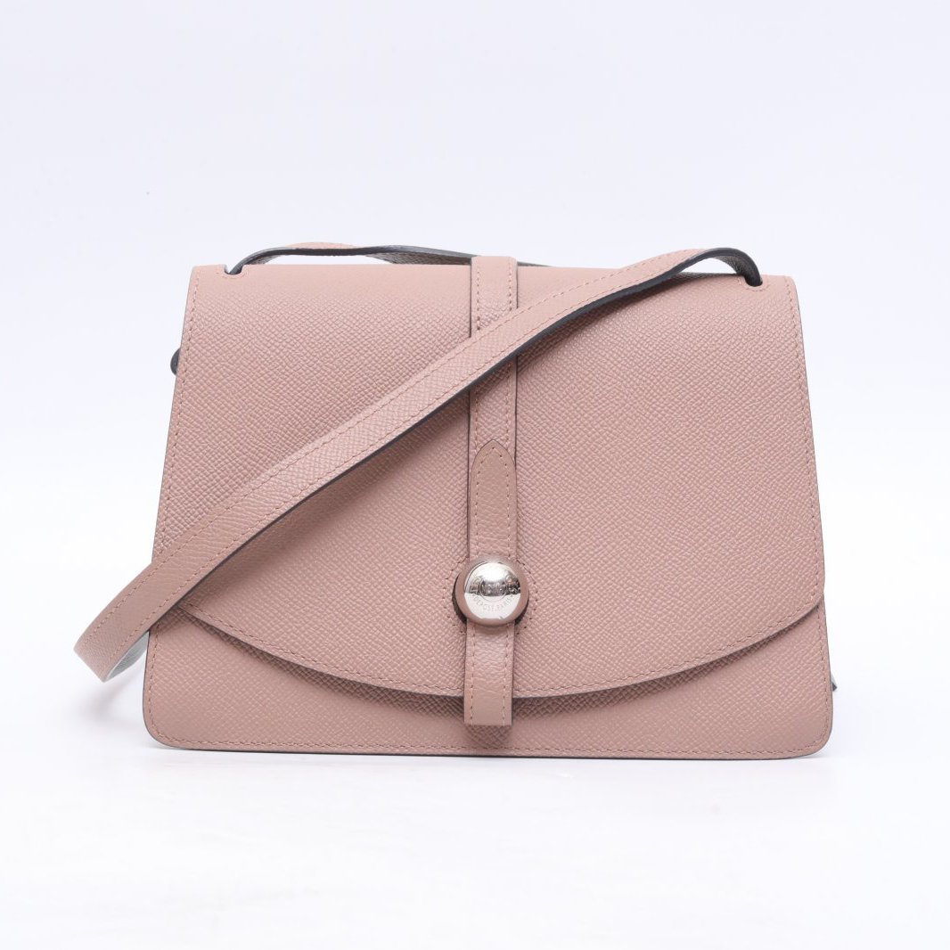 99新 MOYNAT/摩奈 小花攀攀荔枝皮革C 银扣 Madelaine 粽子包