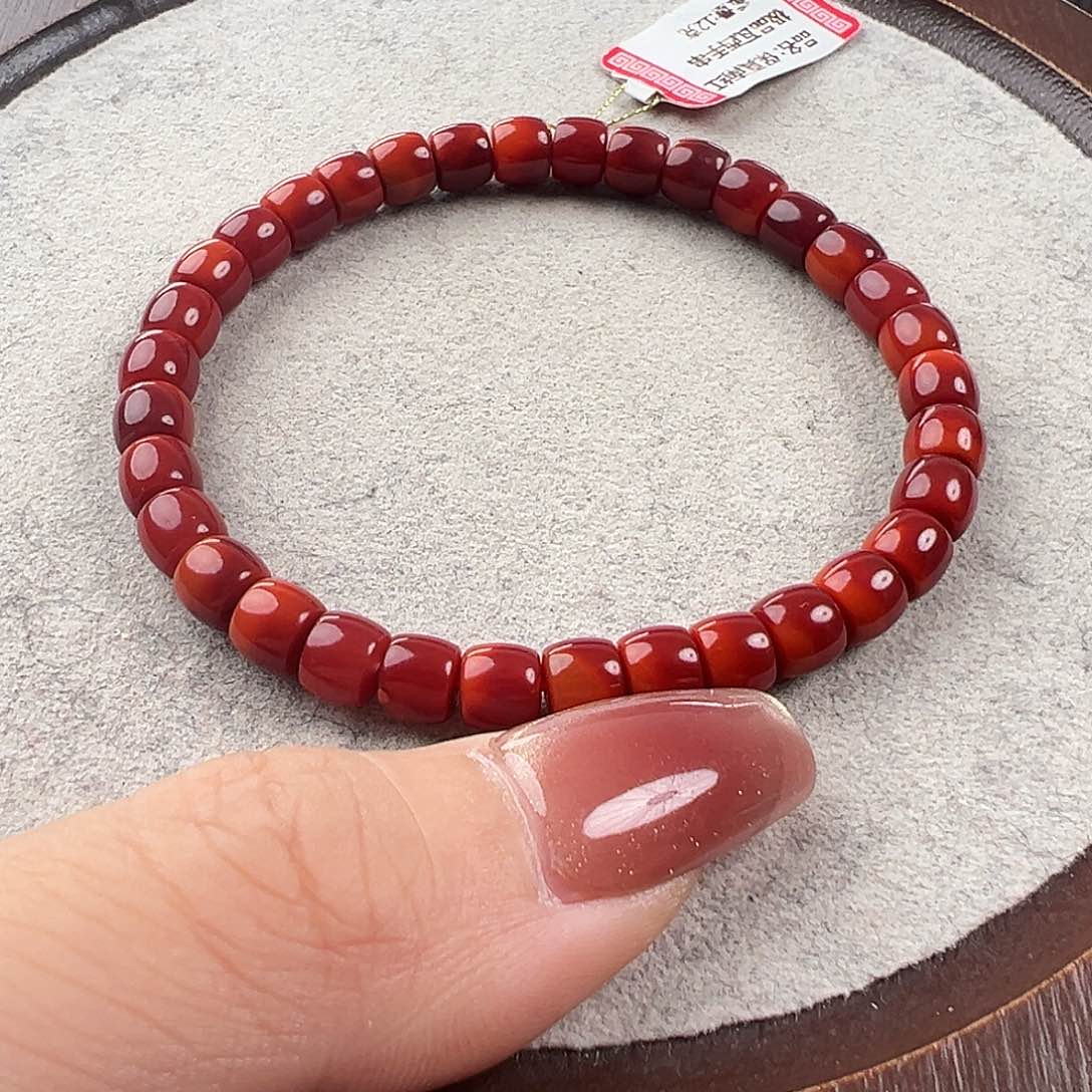 南红玛瑙手串未镶嵌