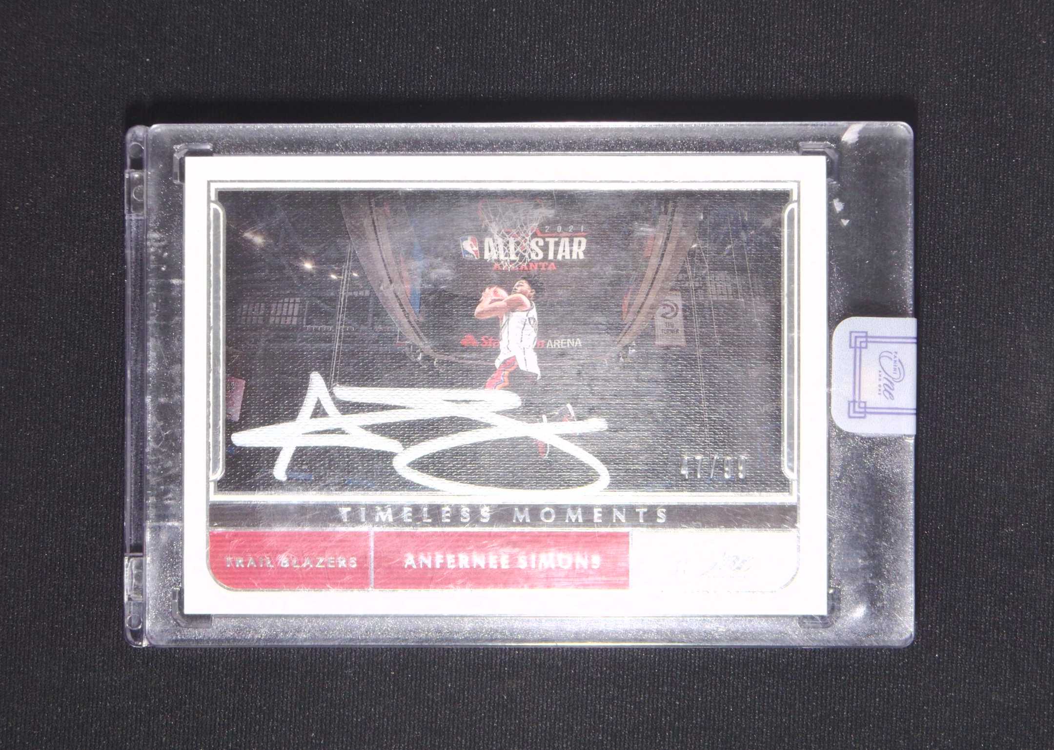 【直播开价】安芬尼西蒙斯 时刻 帕尼尼NBA国宝手提亲笔签名球星卡 