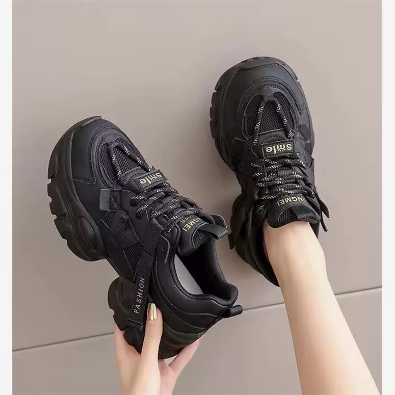 W085100厚底增高老爹鞋女款新款春季百搭女鞋潮牌运动休闲鞋子