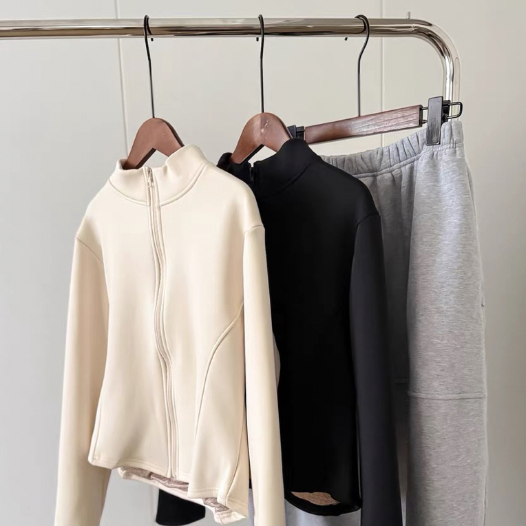 邹先森2586-31 冬季石墨烯加绒加厚小蛮腰修身外套显瘦立领保暖