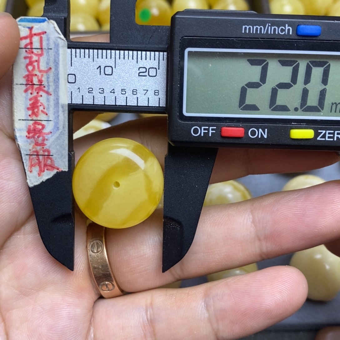 裸石蜜蜡未镶嵌22x12.4墩子