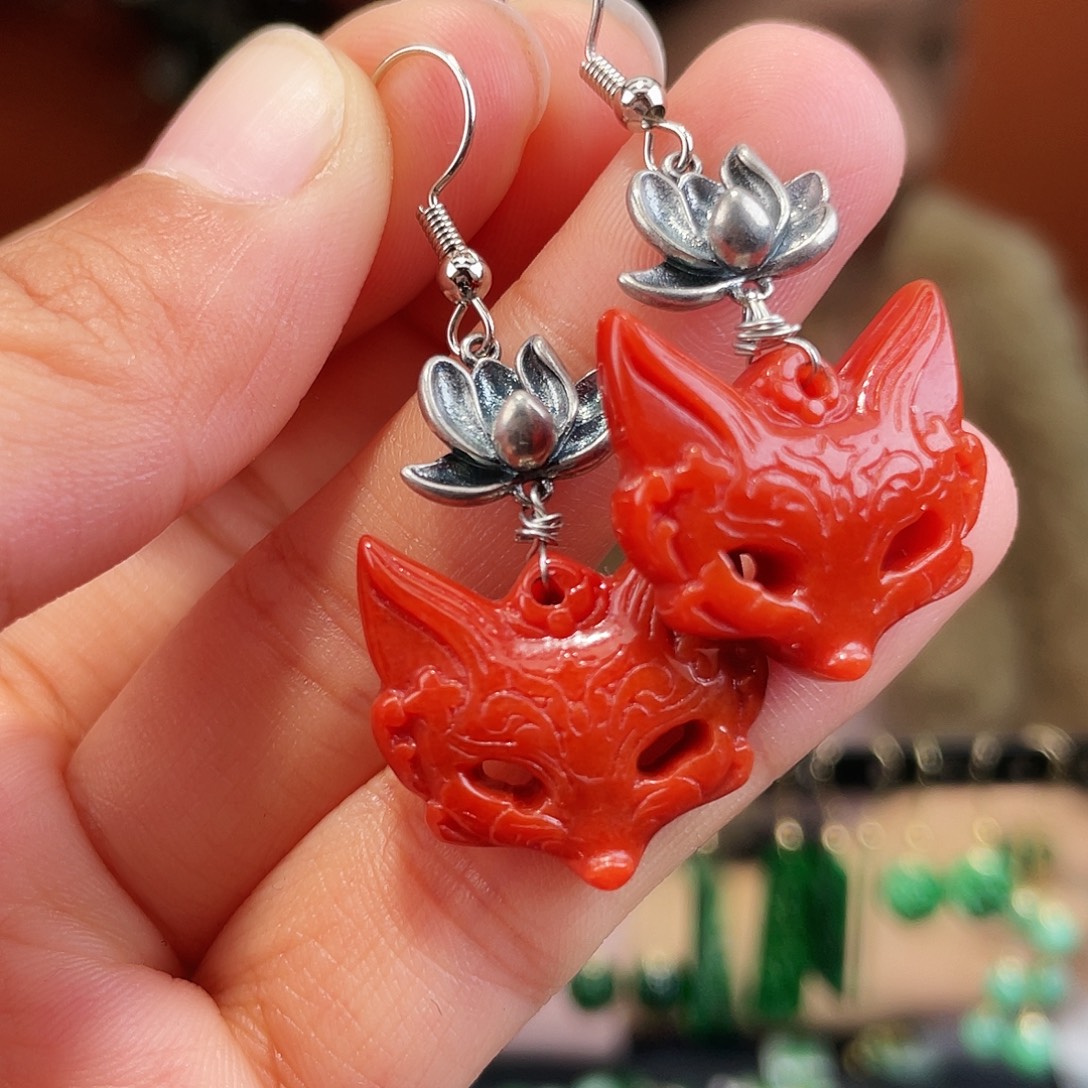 翡翠未镶嵌耳饰饰品