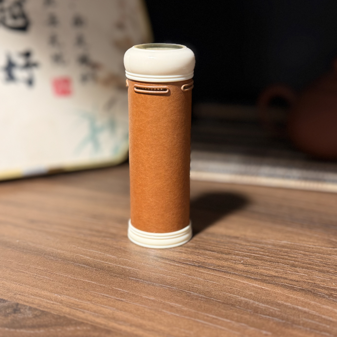 小林作品老葫芦虫具竹蛉筒密胺口盖橄榄窗尺寸：100左右*30mm可选