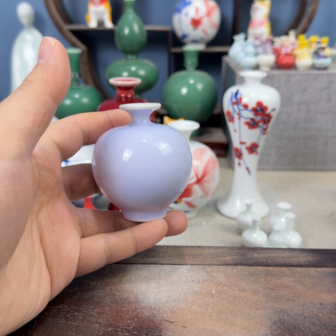 陶瓷手工小花器摆件