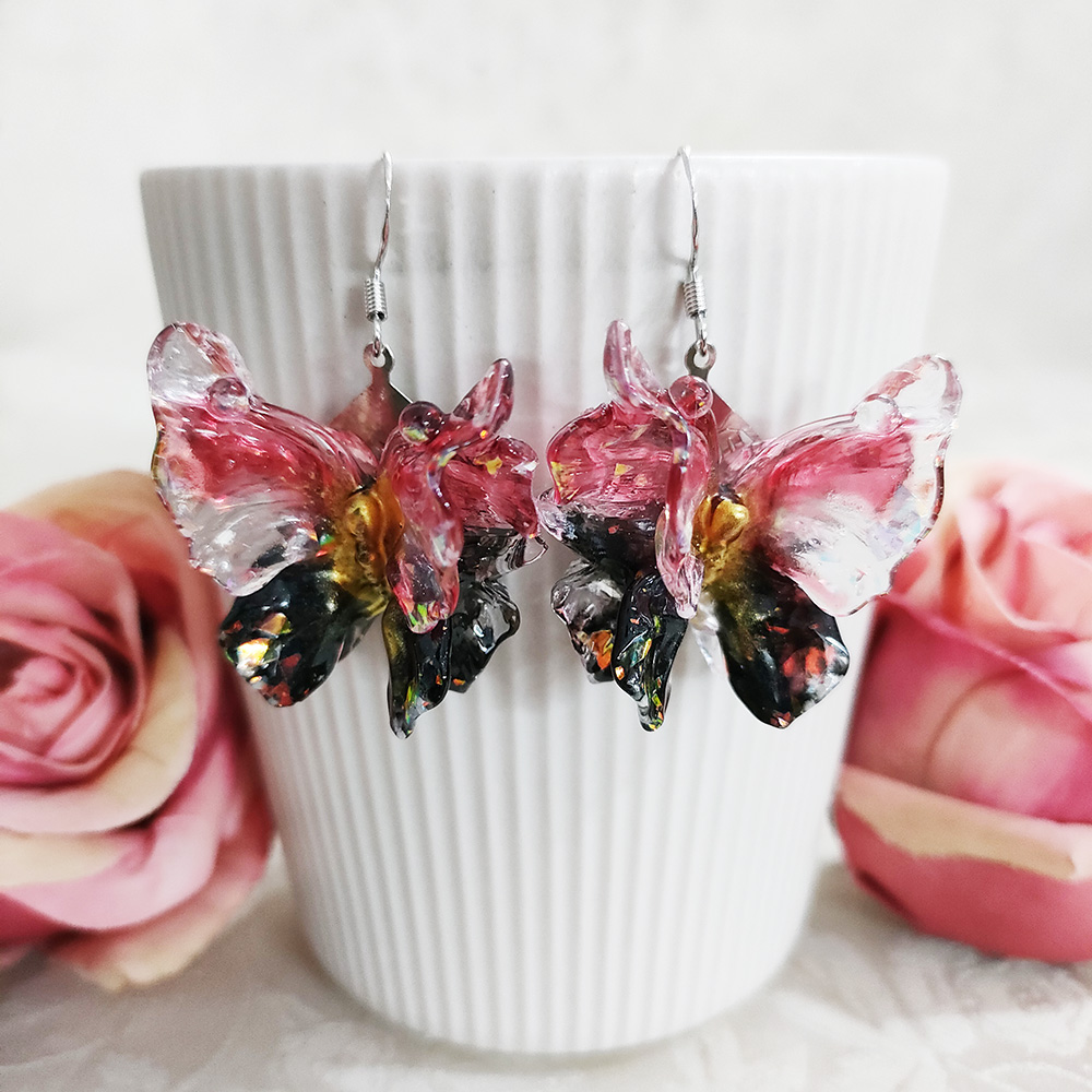 非金属玻璃耳饰 民族风手工耳环1902