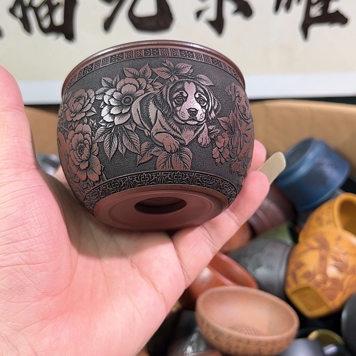 茶杯紫砂全手工紫砂主人杯