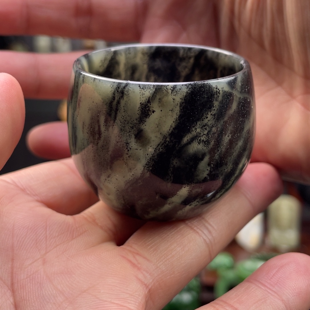 未镶嵌和田玉挂件和田玉茶杯未镶嵌