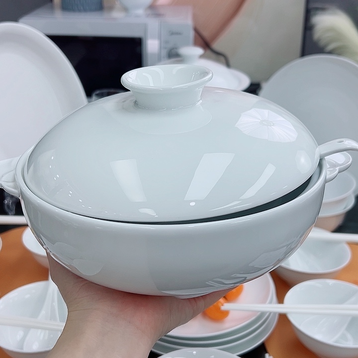 盘***盘江西景德镇陶瓷烫煲加勺子
