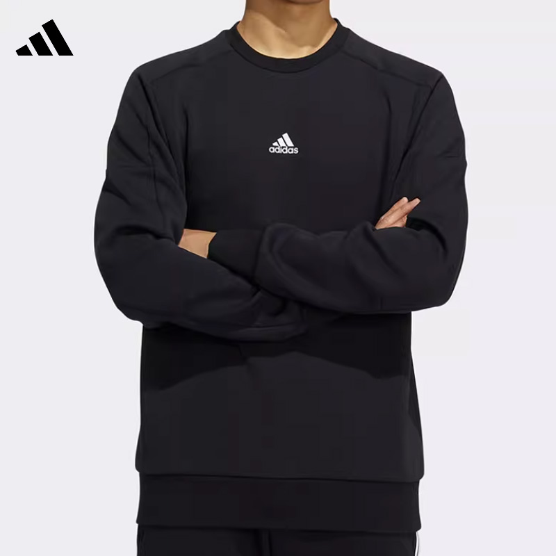 adidas/阿迪达斯男子秋季成人圆领套头运动卫衣男款运动训练秋冬