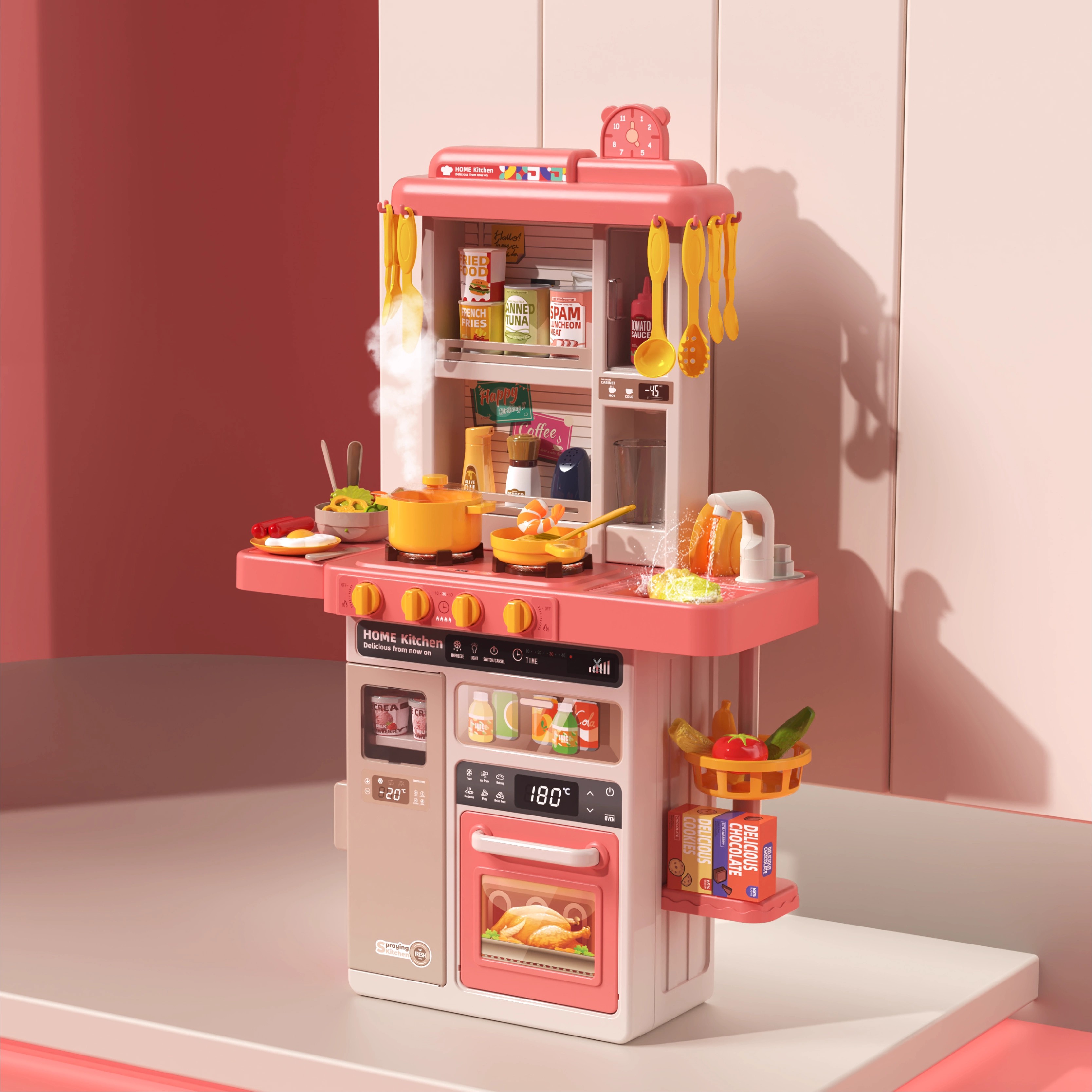 儿童宝宝仿真做饭厨具套装儿童过家家厨房玩具男女孩礼物