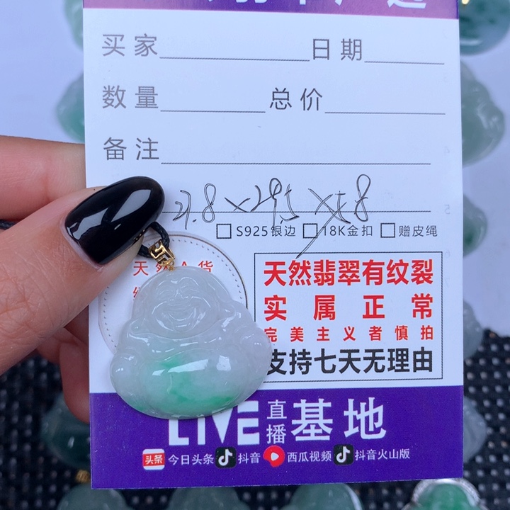 翡翠颈饰未镶嵌天然