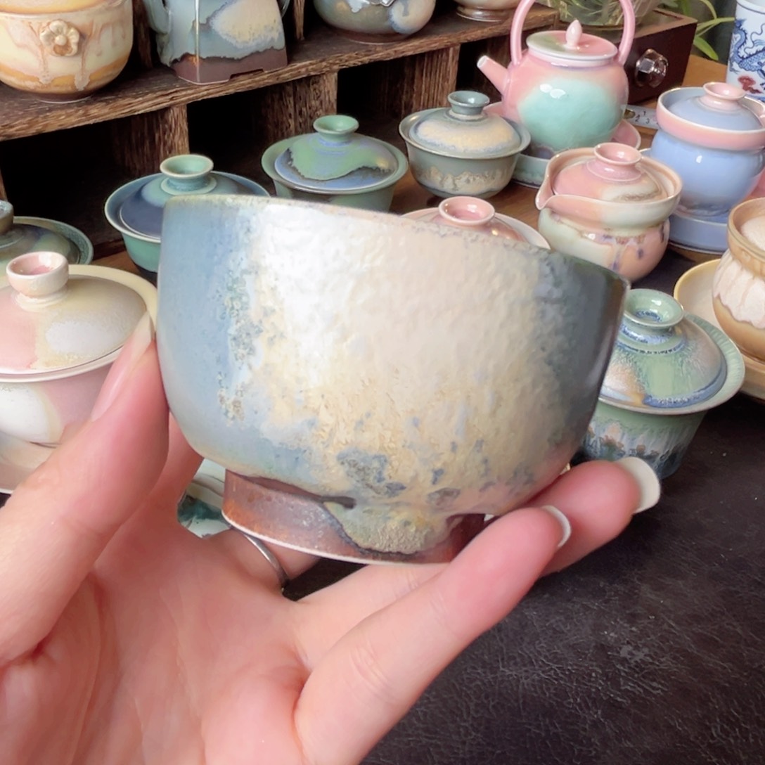 杯青現纯手工柴烧茶器