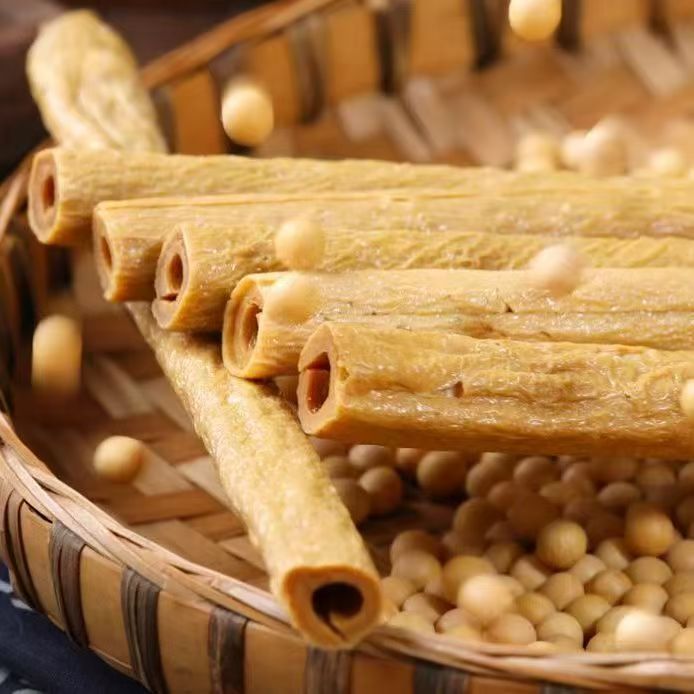 大别山农家豆腐棍手工制作