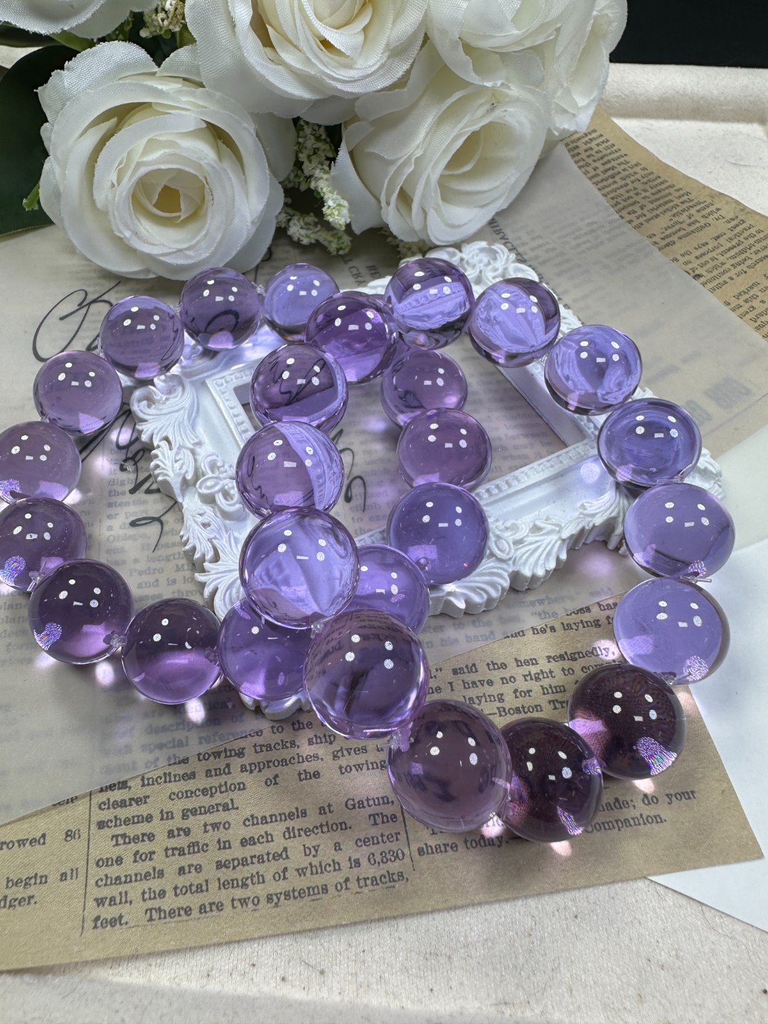 紫色16mm手串发一条E43