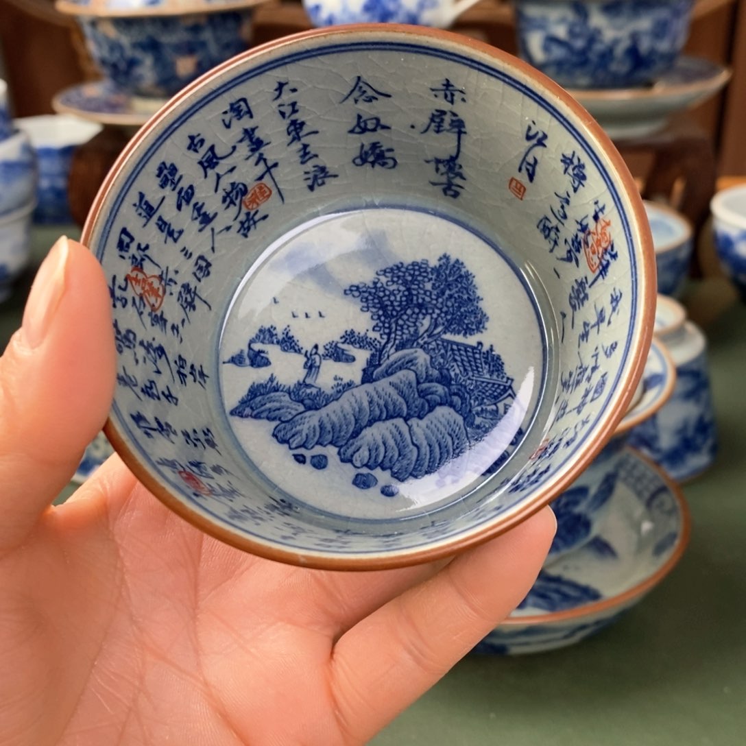 杯景德镇陶瓷手工手绘