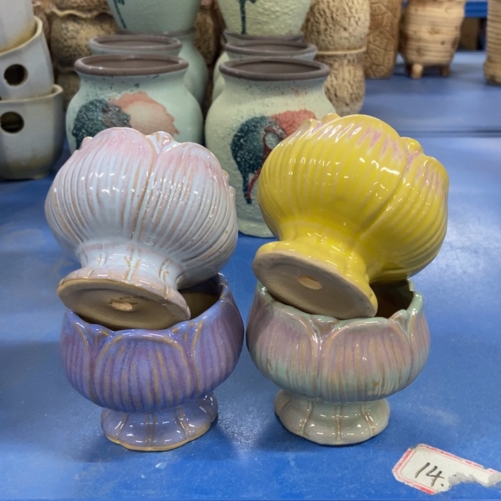 陶瓷花盆单场满9.9发6.5*6