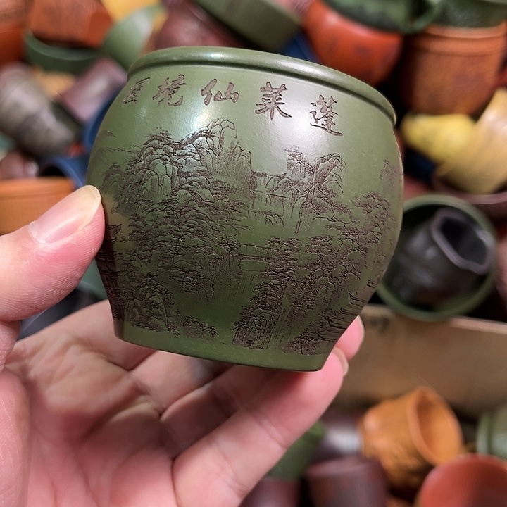 紫砂茶杯全手工紫砂主人杯