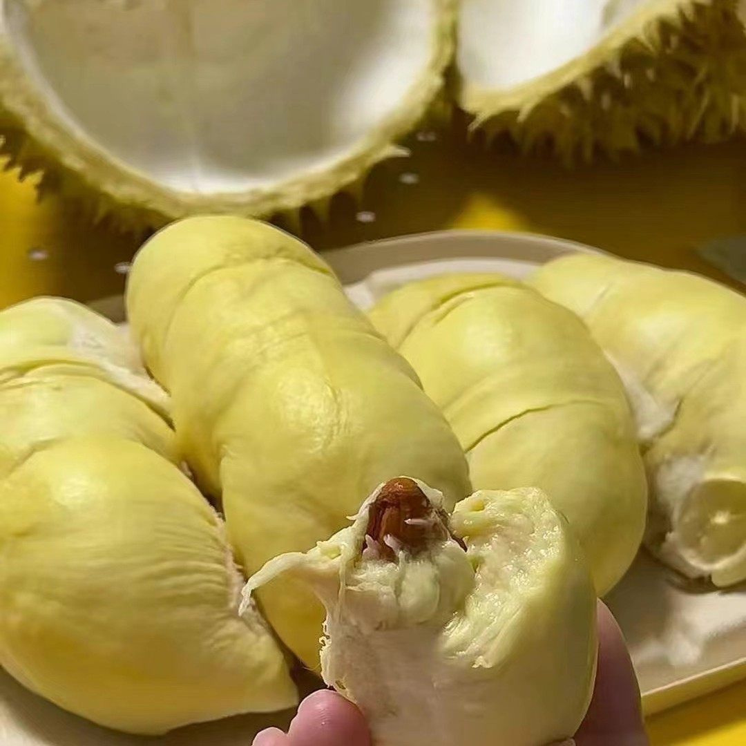 1.5斤纯肉【珠海同城即拍即送】新鲜泰国树熟金枕榴莲，核小榴莲同城送金枕泰国