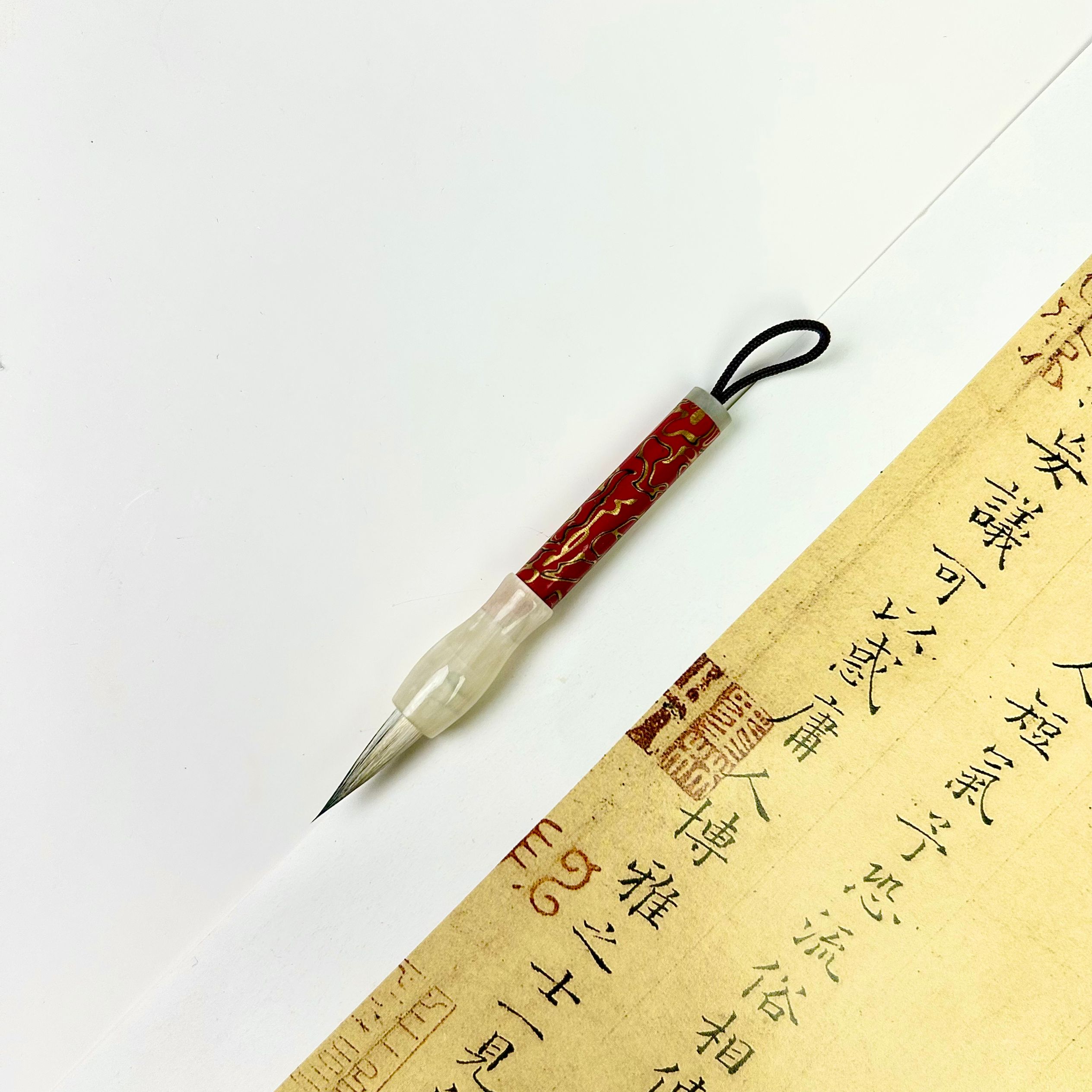 【短杆红色大漆】小楷毛笔一支